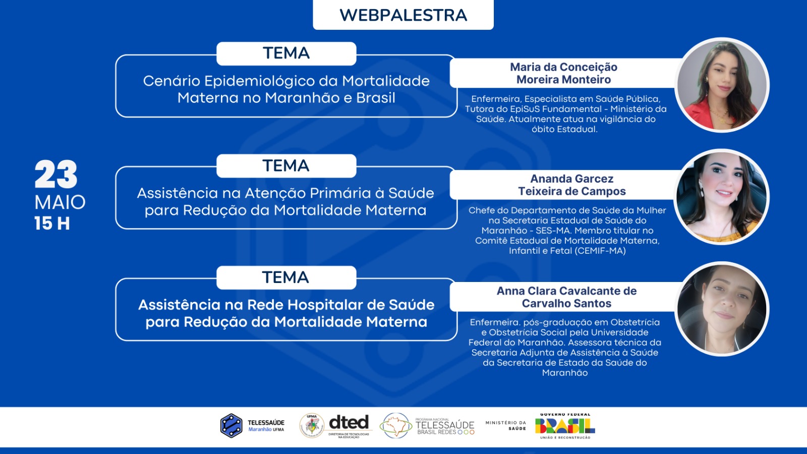 Webpalestra do Telessaúde Maranhão Aborda a Redução da Mortalidade Materna