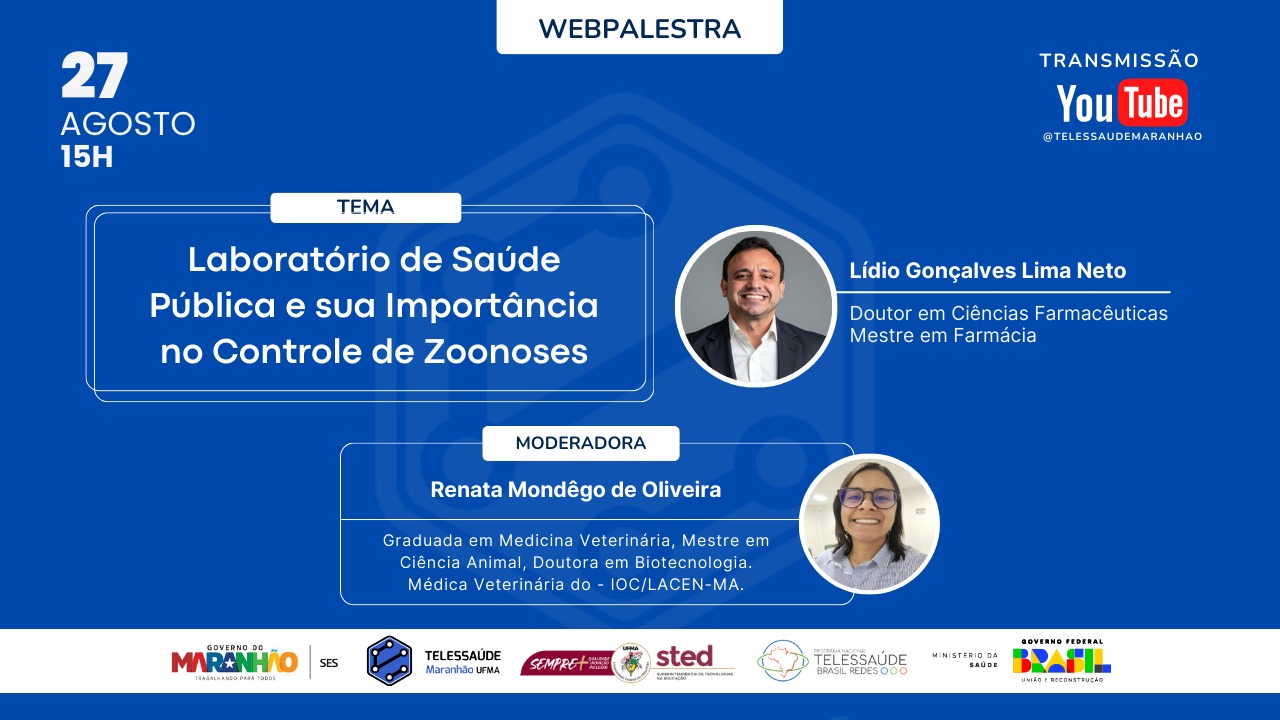 Webpalestra desta quarta-feira (27/8) aborda a importância do Laboratório de Saúde Pública no Controle de Zoonoses