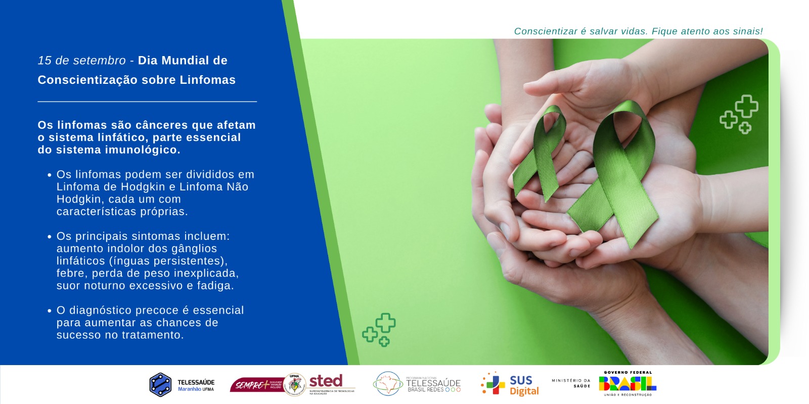 Dia Mundial de Conscientização sobre Linfomas promove diagnóstico precoce e visibilidade pública sobre a doença
