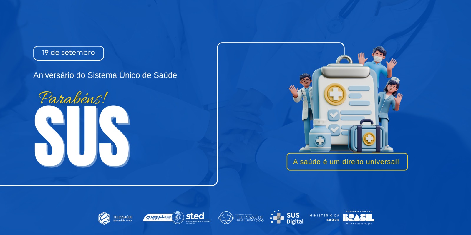 Sistema Único de Saúde completa 35 anos sendo referência mundial na garantia à saúde integral, gratuita e universal